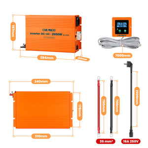 Przetwornica 12V 230V 2000w